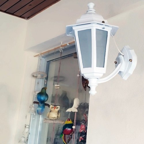 Farol Colonial De Pared 6 Caras Chico Fundición De Aluminio - Imagen 54
