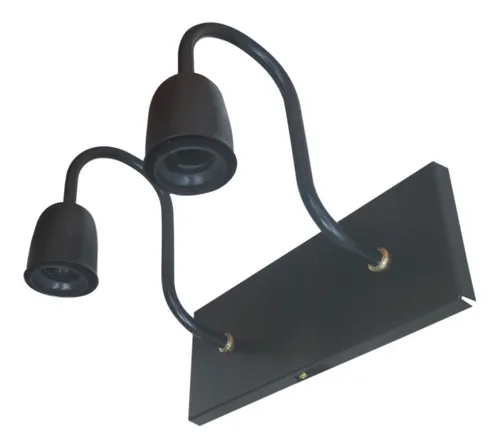 Spot Signo Rectangular Aplique Pared Moderno Vintage 2 Luces - Imagen 11