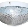 Plafón Chapa Chico 1 Luz Vidrio Boina Transparente - E27 - Thumbnail Image 2