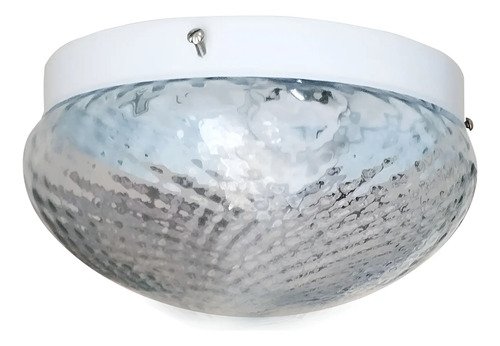 Plafón Chapa Chico 1 Luz Vidrio Boina Transparente - E27 - Imagen 2