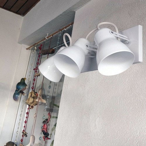 Aplique Spot Economico De Chapa 3 Luces E27 - Imagen 6