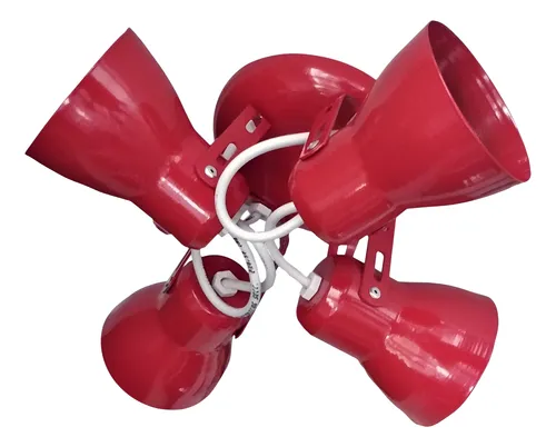 Aplique Spot De Chapa 4 Luces Apto Led - E27 - Imagen 23