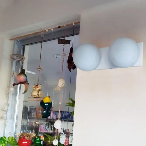 Spot Camarín De Pared 2 Luces Con Globo Espacio 5x13 (gz9) - Imagen 5