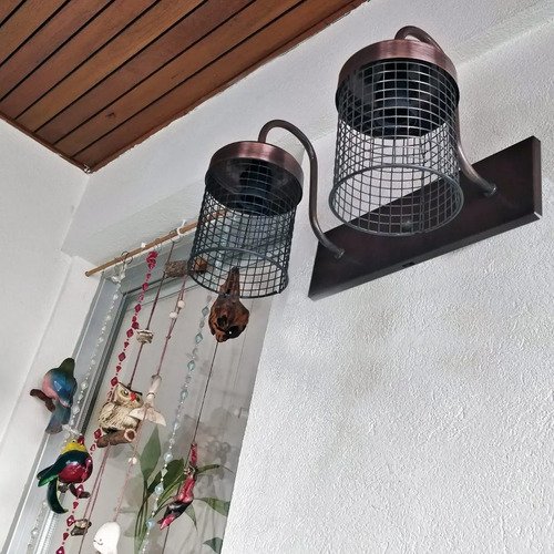 Spot Rejilla 2 Luces Moderno Vintage Apto Led - Metalizado - Imagen 7