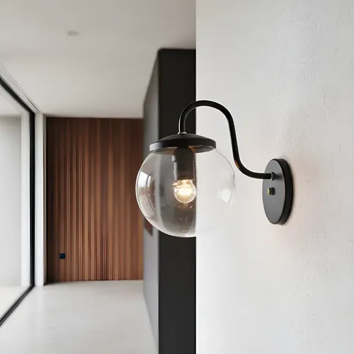 Aplique Spot Pared Moderno Vintage Globo Transparente E27 - Imagen 9