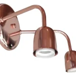 Spot Recto Metalizado Base Rectangular Moderno Vintage 2 L.