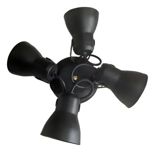Aplique Spot De Chapa 4 Luces Apto Led - E27 - Imagen 4