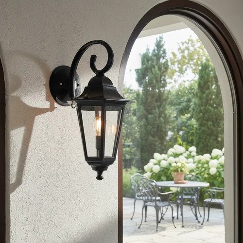 Farol Colonial Fundición De Aluminio 6 Caras Apto Led - E27 - Imagen 1
