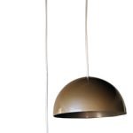Colgante Juvenil Media Esfera 2 Luces (28 Cm) Metalizado