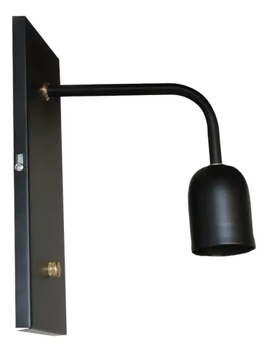 Aplique De Pared Moderno 1 Luz Soporte Rectangular - E27 - Imagen 4