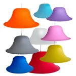Colgantes Plasticos De Pvc 25cm Colores Traslucidos Apto Led