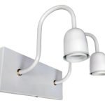 Aplique Pared Moderno Vintage Con Tecla Encendido - 2 Luces