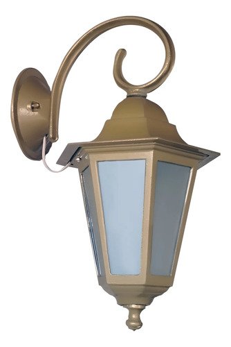 Farol Colonial 6 Caras Fundición De Aluminio Metalizado E27 - Imagen 10