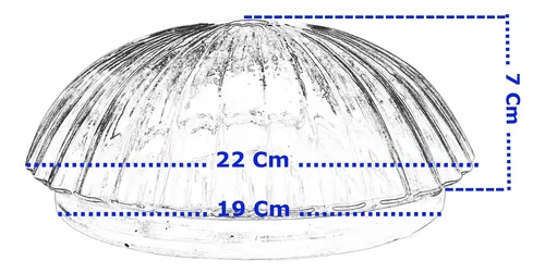 Vidrio Repuesto Satinado Plafón Grande De 20 Cm. - Imagen 18