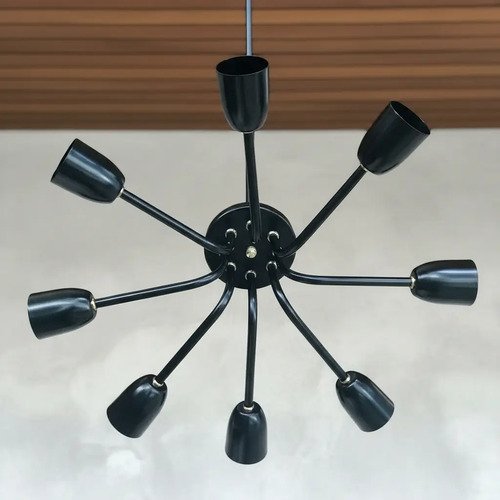 Spot Araña Recto Aplique Moderno De Techo Vintage 8 Luces - Imagen 2