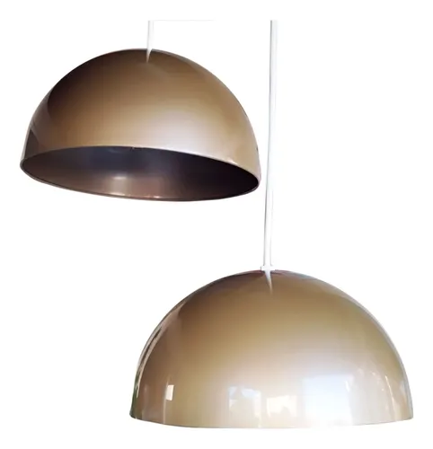 Colgante Juvenil Media Esfera 2 Luces (28 Cm) Metalizado - Imagen 3