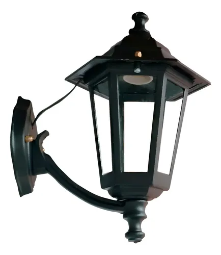 Farol Colonial De Pared 6 Caras Chico Fundición De Aluminio - Imagen 41