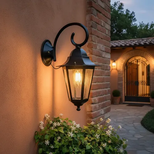 Farol Colonial 6 Caras Fundición De Aluminio Apto Led - E27 - Imagen 1