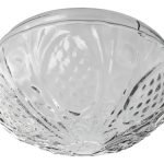 Vidrio Repuesto Boina Veneciana-rayé Plafón Grande De 20 Cm