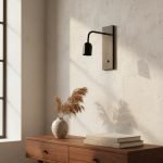 Aplique De Pared Moderno 1 Luz Soporte Rectangular - E27