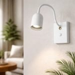 Spot Tipo Velador Pared Con Tecla Moderno Vintage Apto Led