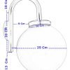Aplique Globo Pared Exterior Decorativo Antivandalismo 1 Luz - Thumbnail Image 2