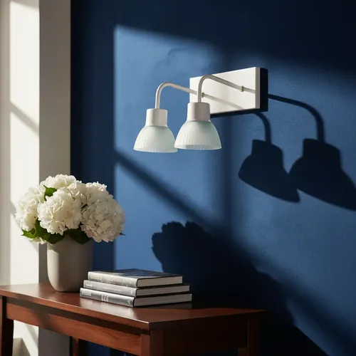 Spot Aplique De Pared Tulipa Base Rectangular 2 Luces - E27 - Imagen 1