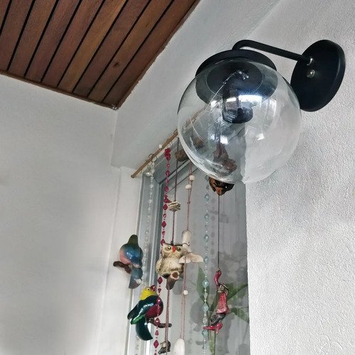 Aplique Spot Pared Moderno Vintage Globo Transparente E27 - Imagen 2