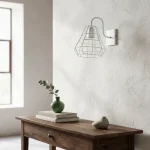 Aplique Jaula Orbital Reja Cónica Enrejado De Pared Vintage