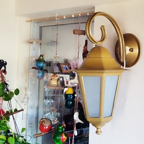 Farol Colonial 6 Caras Fundición De Aluminio Metalizado E27 - Imagen 15