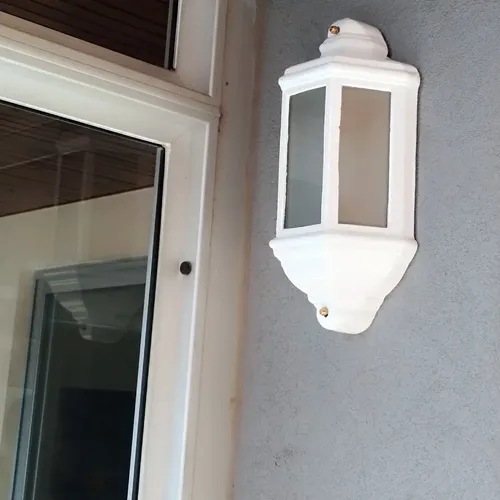 Farol Colonial Fundicion Aluminio Para Intemperie V Satinado - Imagen 6