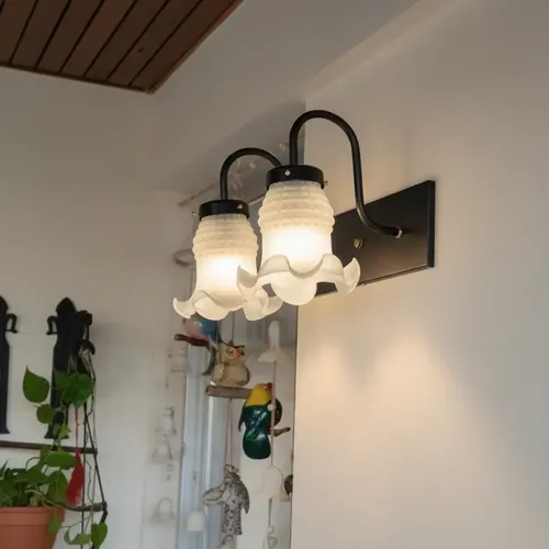 Spot Aplique Signo De Pared 2 Luces Tulipa Española - E27 - Imagen 1