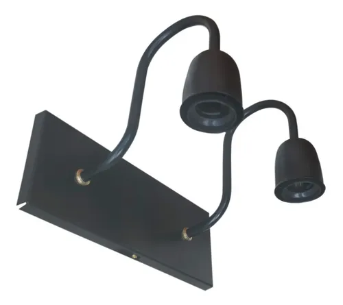 Spot Signo Rectangular Aplique Pared Moderno Vintage 2 Luces - Imagen 10