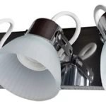 Aplique Spot Tulipa Base Rectangular 3 Luces Metalizado