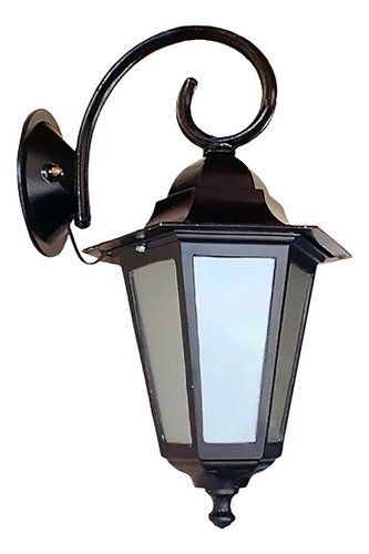Farol Colonial 6 Caras Fundición De Aluminio Apto Led - E27 - Imagen 12
