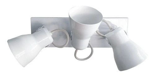 Aplique Spot Economico De Chapa 3 Luces E27 - Imagen 2