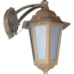 Farol 6 Caras Chico Fundición De Aluminio Metalizado - E27