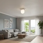 Aplique Globo De Techo, Pared, Camarin 5x10 Apto Led - Gz9