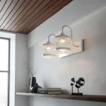 Spot Recto Rejilla Pared Industrial Moderno Vintage 2 Luces