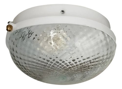 Plafón Chico 1 Luz Vidrio Transparente - Apto Led - E27 - Imagen 1