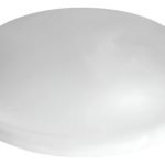 Vidrio Repuesto Satinado Plafón Grande De 20 Cm.