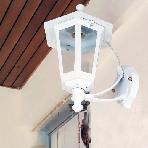Farol Colonial De Pared 6 Caras Chico Fundición De Aluminio - Imagen 32