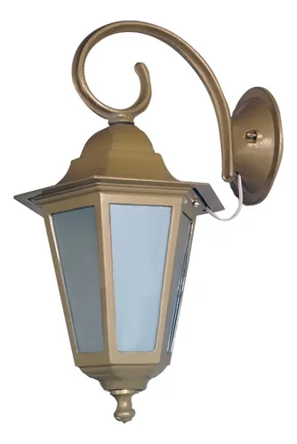 Farol Colonial 6 Caras Fundición De Aluminio Metalizado E27 - Imagen 11