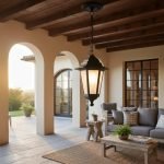 Farol Colonial Pared 6 Caras Chico Aluminio Apto Led - E27