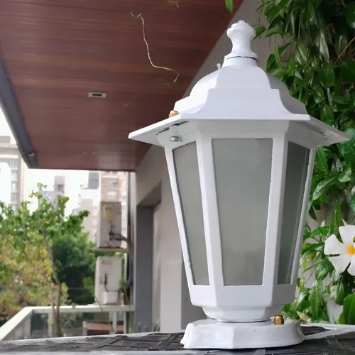 Farol Colonial 6 Caras Fundición Aluminio Para Pilar Chico - Imagen 4