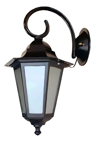 Farol Colonial 6 Caras Fundición De Aluminio Apto Led - E27 - Imagen 10