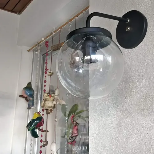Aplique Spot Pared Moderno Vintage Globo Transparente E27 - Imagen 6