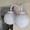 Aplique Globo Pared Ext. Decorativo Antivandalismo 2 Luces - Thumbnail Image 6