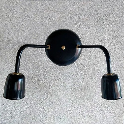 Spot Aplique Recto Base Redonda 2 Luces E27 - Imagen 6