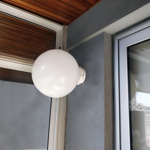 Aplique Globo Pvc 30 Cm Antivandálico De Techo Ó Pared - Imagen 1